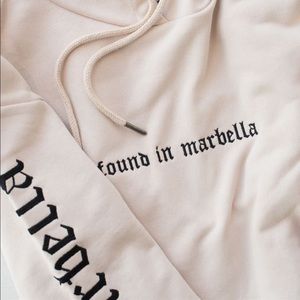 Homies Marbella found in Marbella beige cropped hoodie size medium